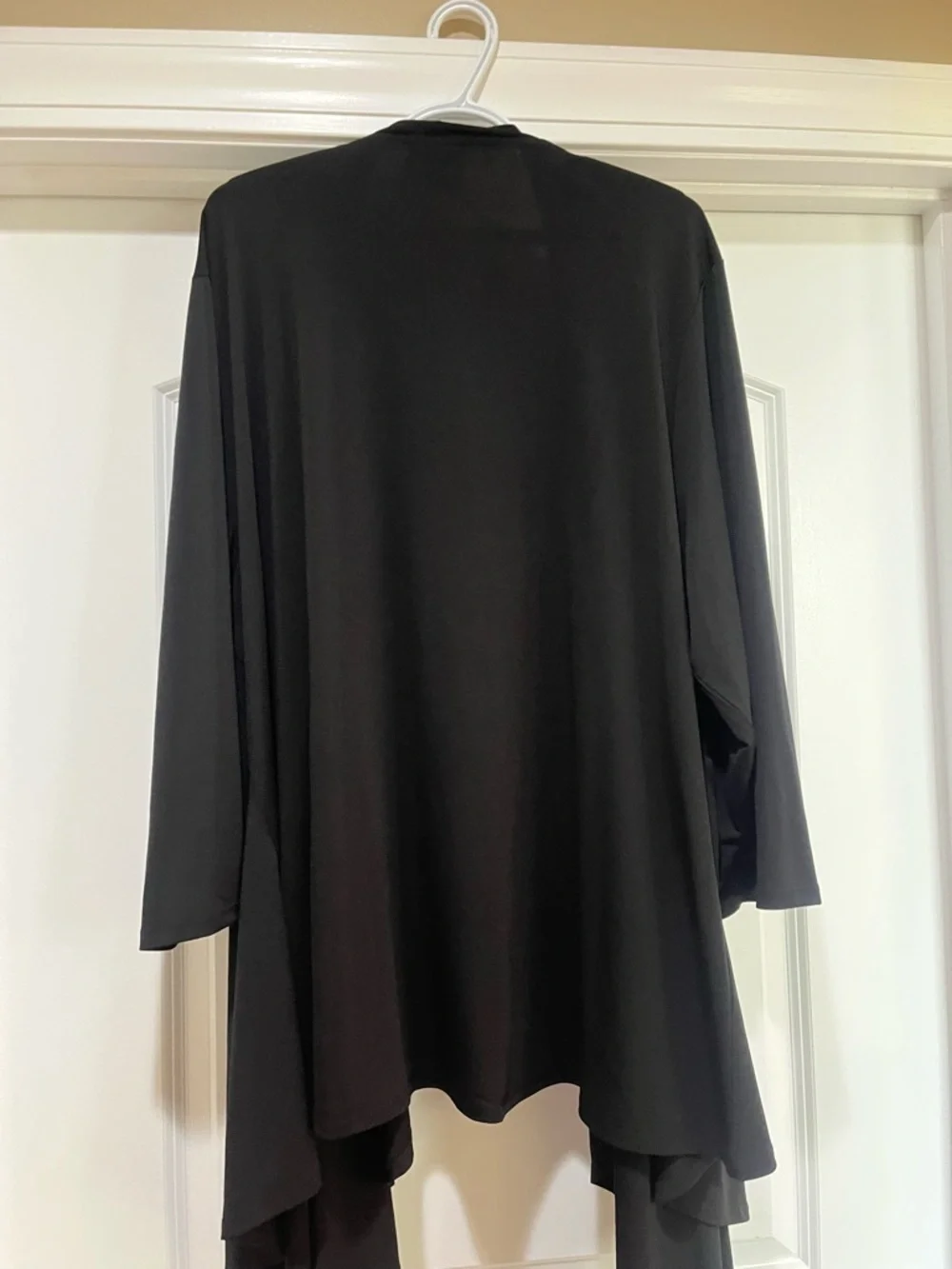 Avenue Black Draped Open-Front Cardigan - Picture 3 of 3